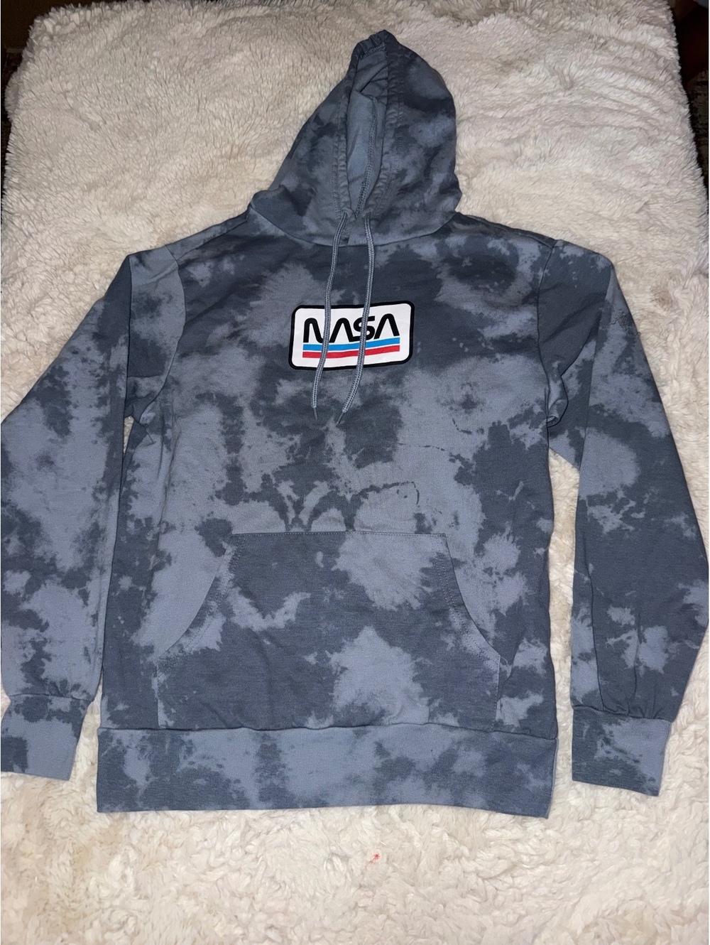 ASA Blue-Gray Tie-Dye Hoodie – Small